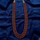 Handcrafted Maroon Glass Bead Layered Necklace